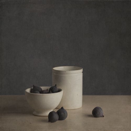 Figues uit serie Potager, Tineke Stoffels, foto, 100 x 100 cm